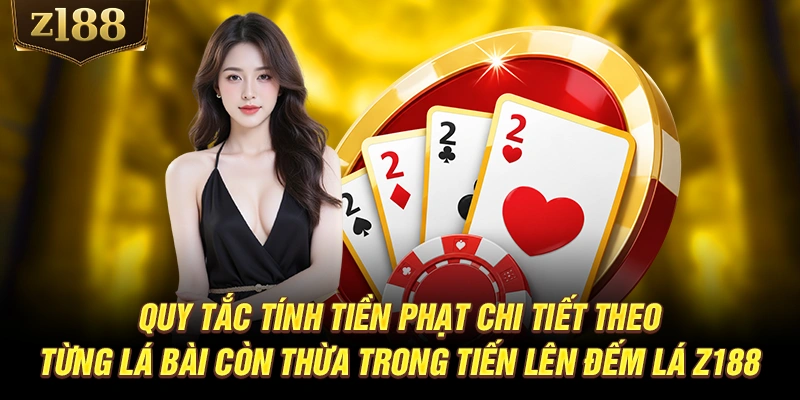 Quy tắc tính tiền phạt chi tiết theo từng lá bài còn thừa trong Tiến lên đếm lá Z188
